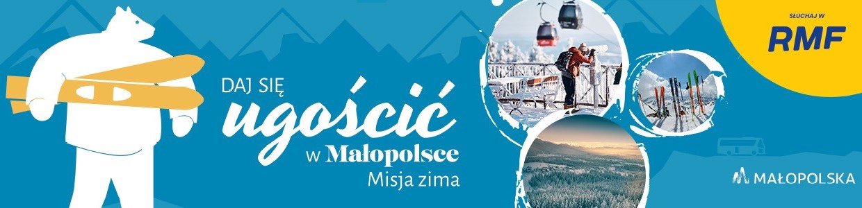 Baner akcji Daj się ugościć w Małopolsce - Misja zima