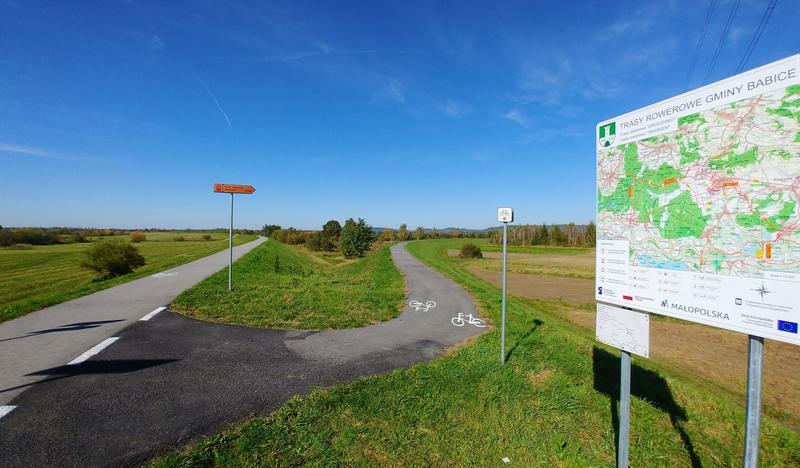 Trasa rowerowa Grodzisko oraz Skansen - gmina Babica