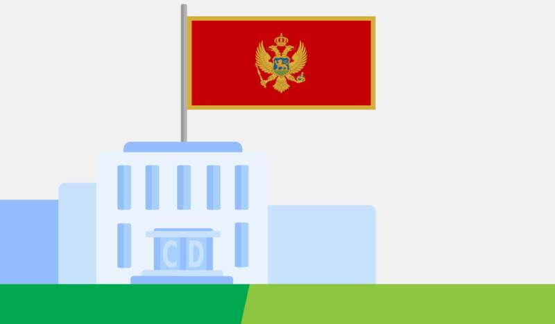 Budynek Konsulatu, Flaga Czarnogóry