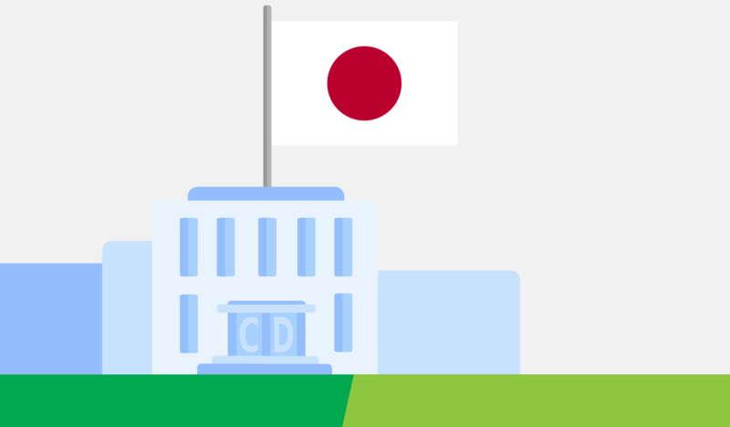 Budynek Konsulatu, Flaga Japonii